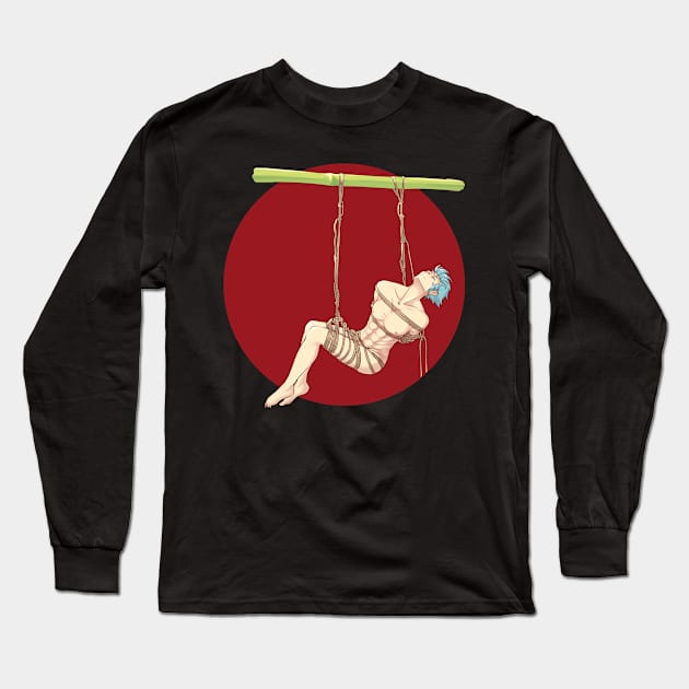 Shibari Bondage Suspension Long Sleeve T-Shirt by ShibariZone